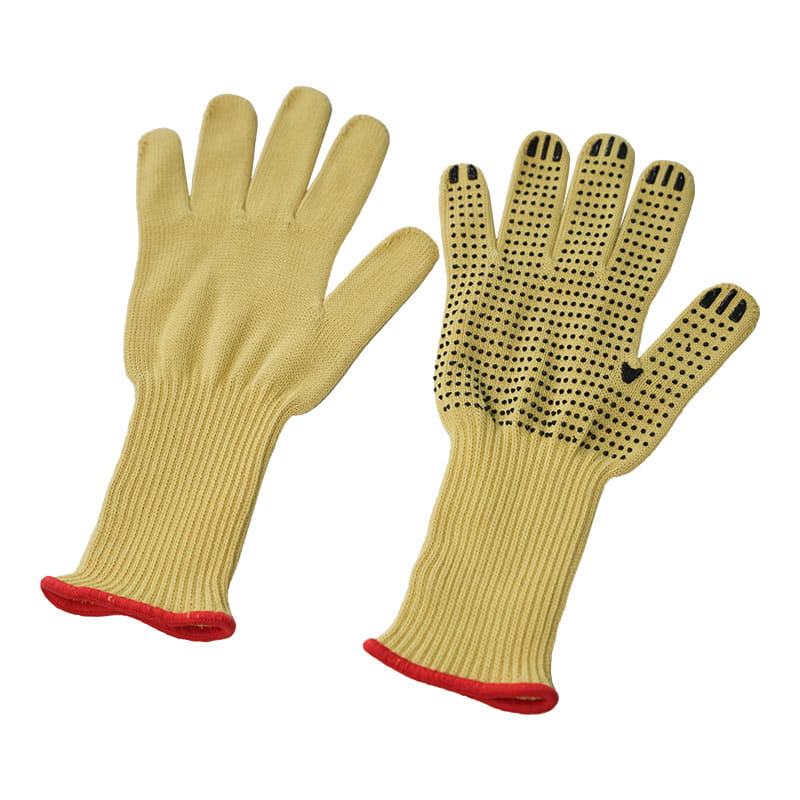 Gepunktete Handschuhe aus A5-Aramid-Nitril