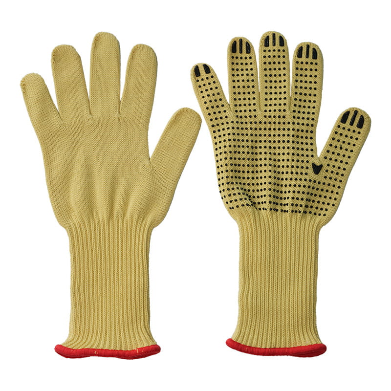 Gepunktete Handschuhe aus A5-Aramid-Nitril