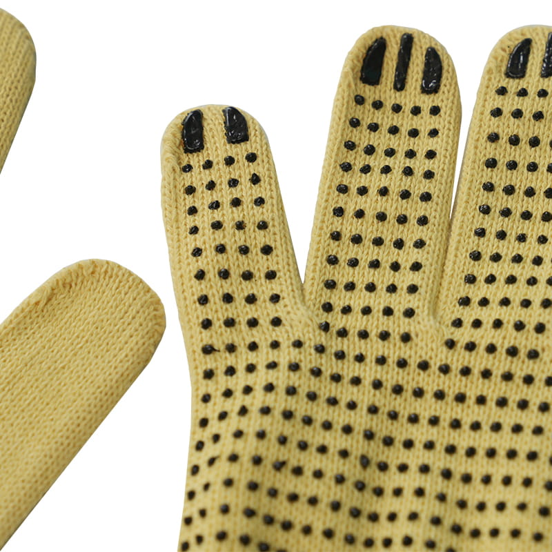 Gepunktete Handschuhe aus A5-Aramid-Nitril