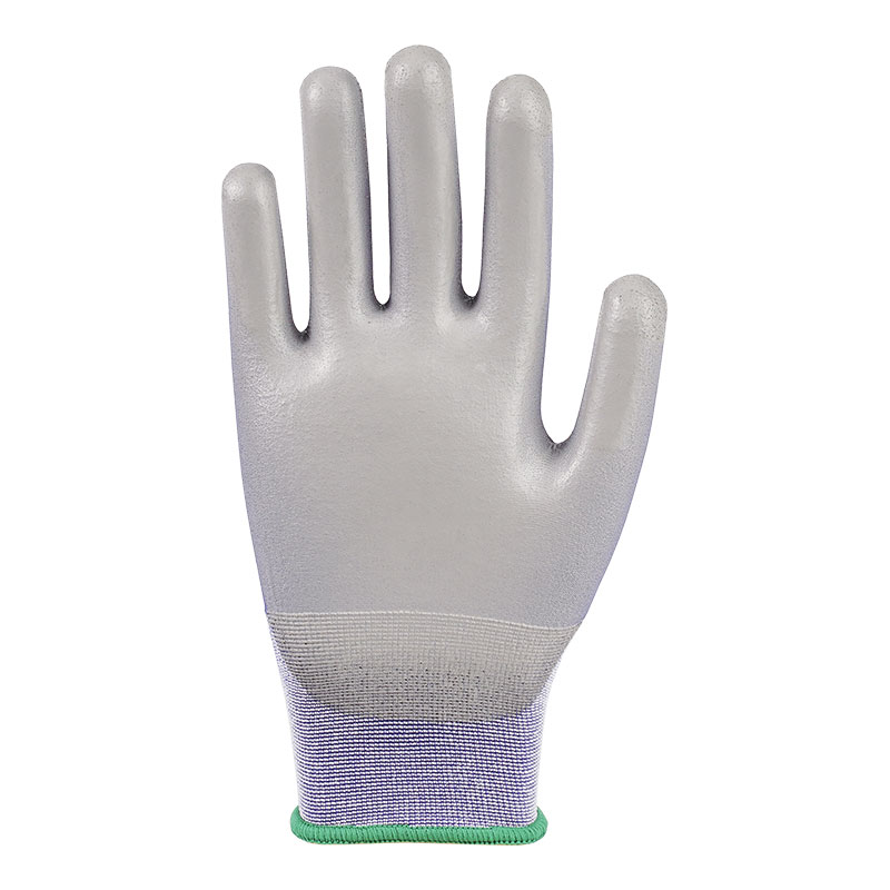 21 Gauge PU-Nylon-Handschuhe, Blau