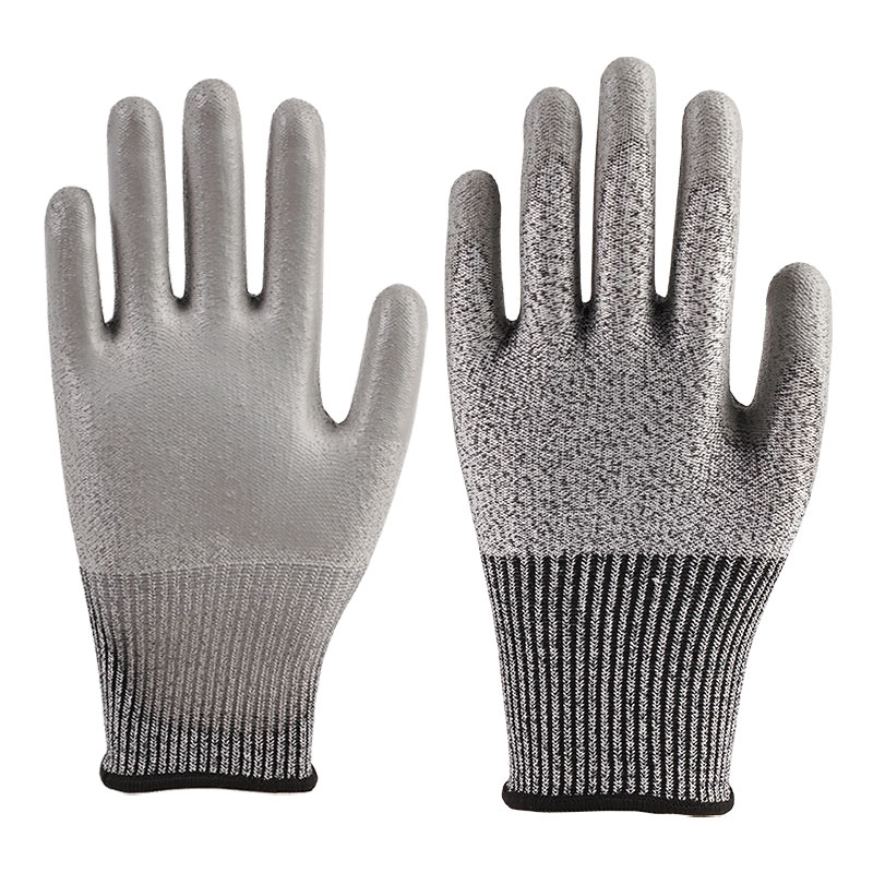 13 Gauge Anti-Schnitt-PU-Handschuhe A5