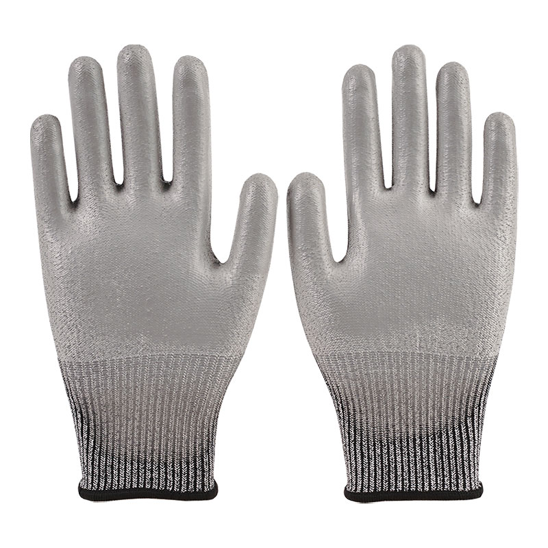 13 Gauge Anti-Schnitt-PU-Handschuhe A5