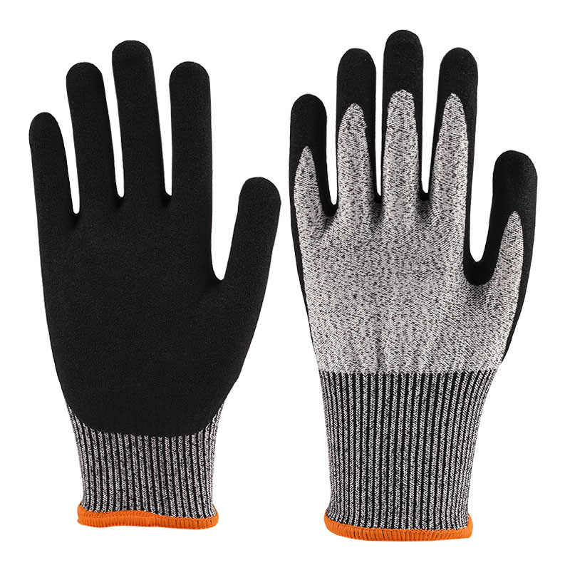 13 Gauge Heather Grey Nitril-Handschuhe A5