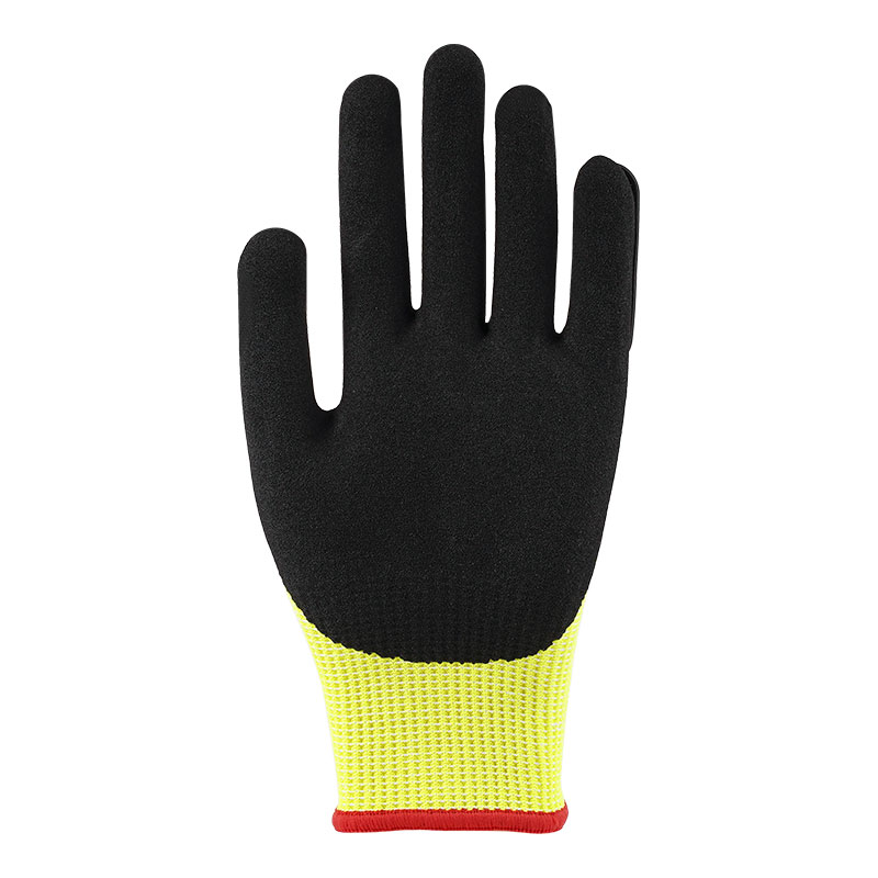 13 Gauge Fluoreszierende Gelbe Anti-Vibrations-Handschuhe A5