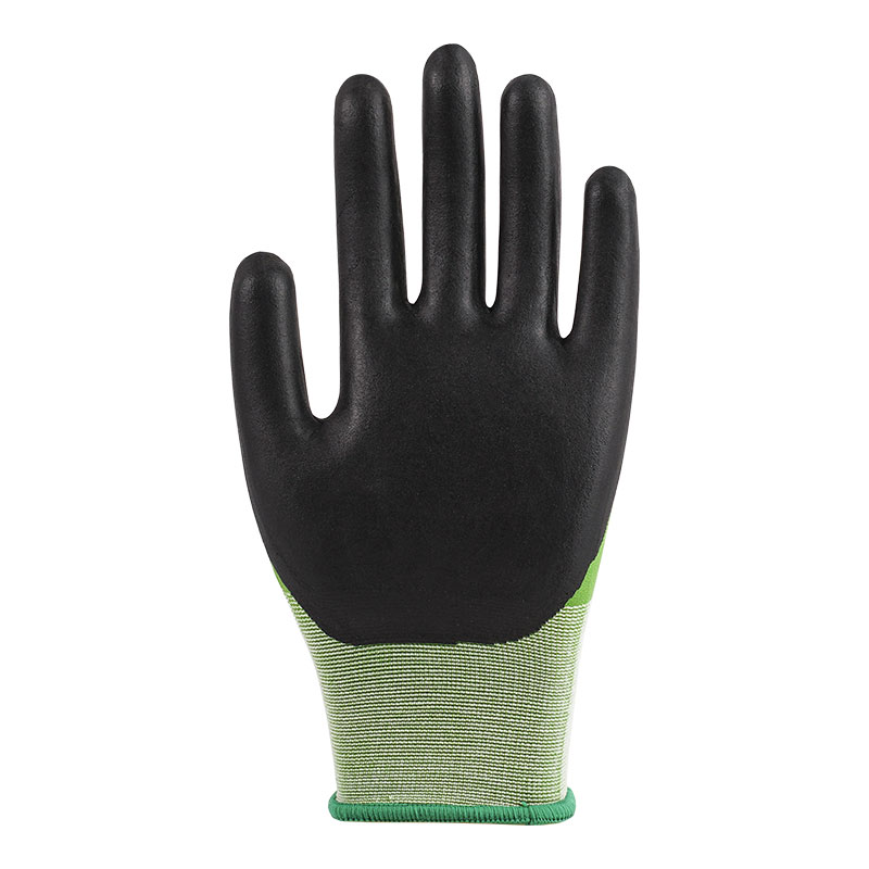 21-Gauge-Handschuhe aus ultrafeinem, schäumendem grünen Nylon-Latex